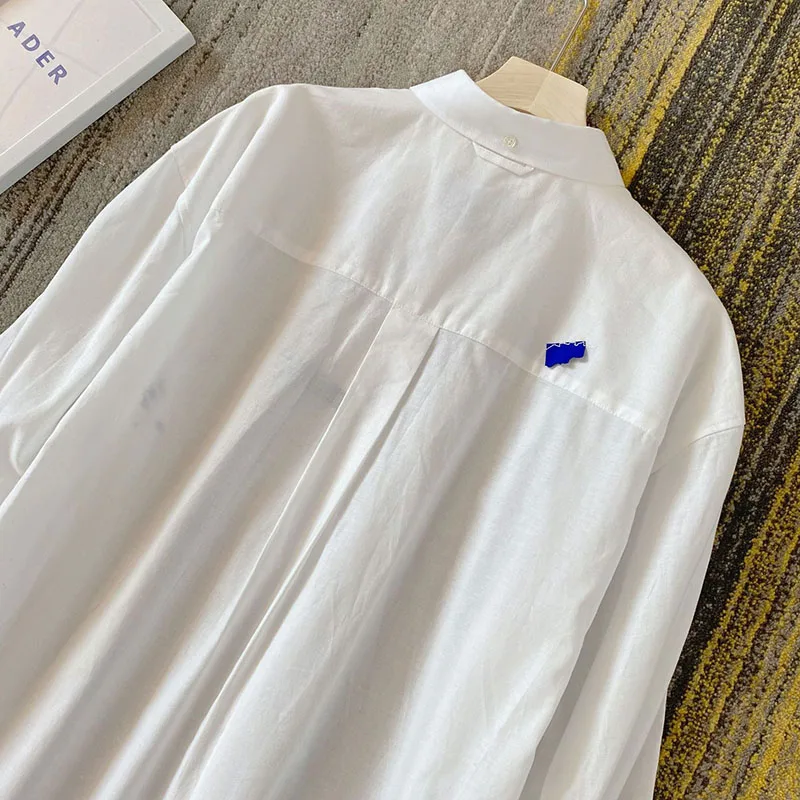 

Рубашка ADER в Корейском стиле для мужчин и женщин, белая рубашка в горошек с чернилами и брызгами 1:1, парный Топ Adererror