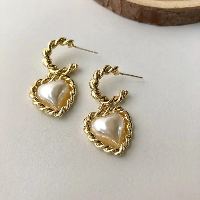 

kshmir Fashionable new style heart-shaped ear ring exaggerated personality sweet earrings 2020