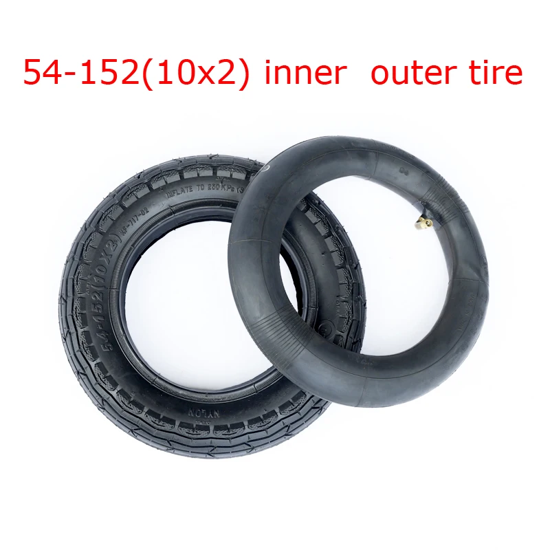 

10x2.0 Outer tyre 10x2 (54-152) Electric Scooter 10 inch Inflatable Outer Tire For Balance Scooter Gas Electric Scooters E-Bike