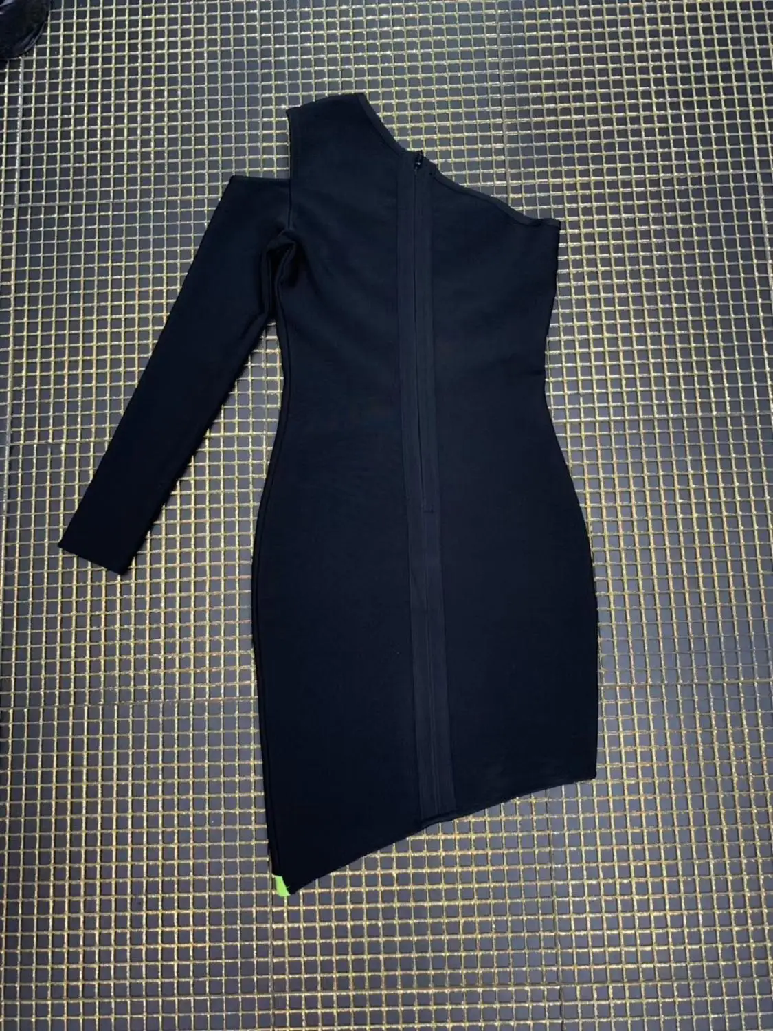 2019 зимнее женское черное облегающее Бандажное платье вечерние платья модное