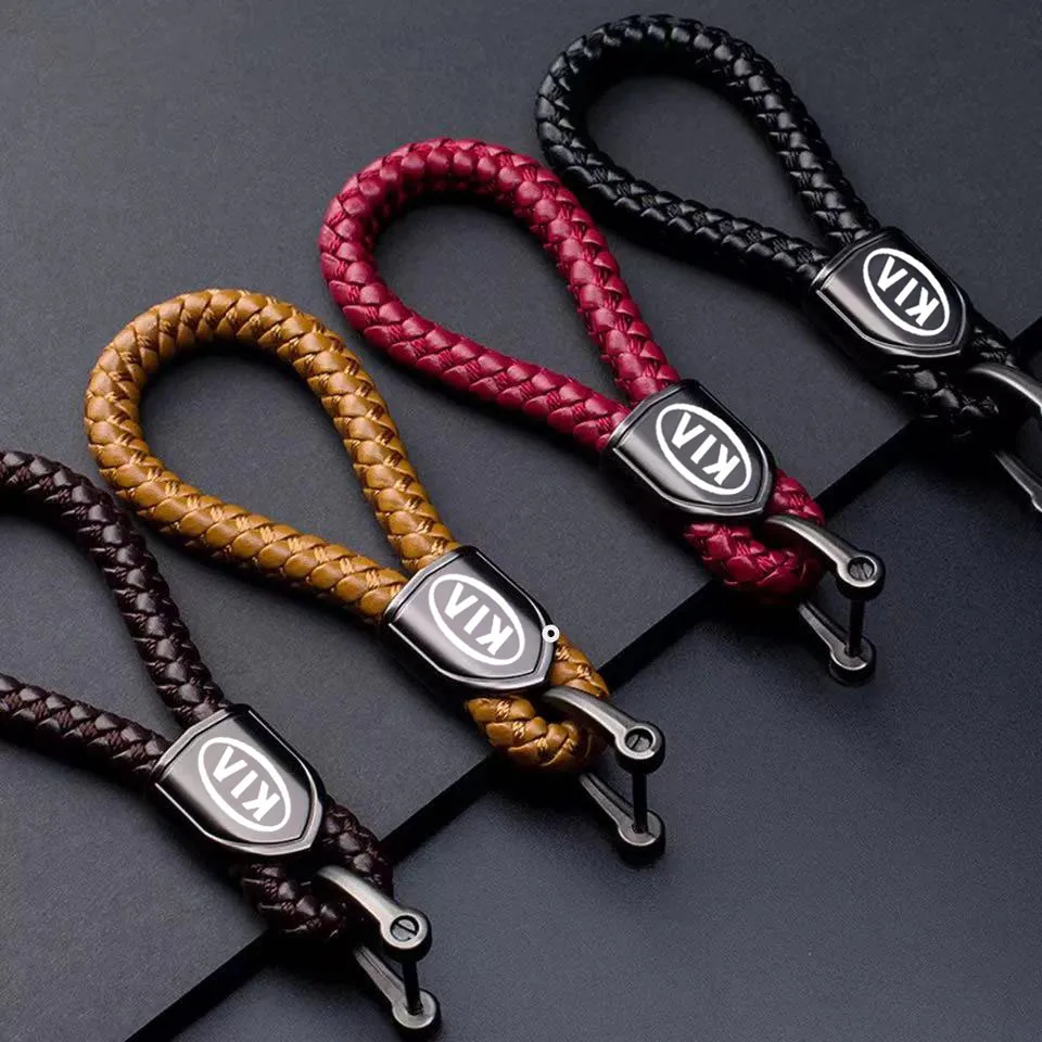 

Car hand woven rope key ring New type keyring Zinc Alloy Key ring For KIA K3 K4 K5 K7 K9 Sorento Sportage Rio Stonic ceed Venga