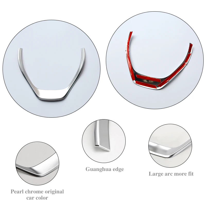 Обшивка руля блестки украшение интерьера ABS хромированная отделка и стайлинг из