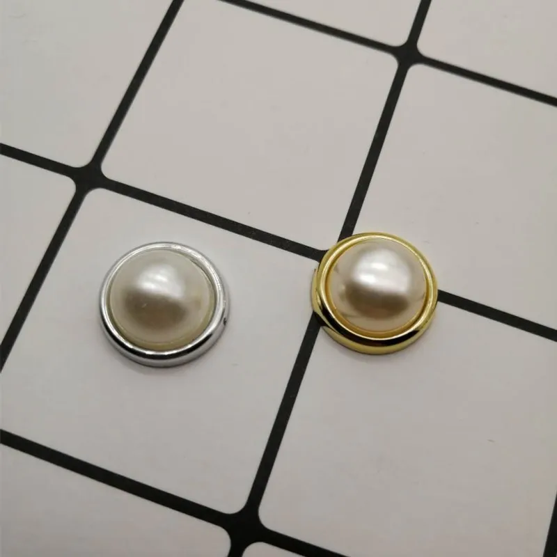 Новый 50 шт. имитация полукруглой круглая жемчужная бусина цвета: золотистый