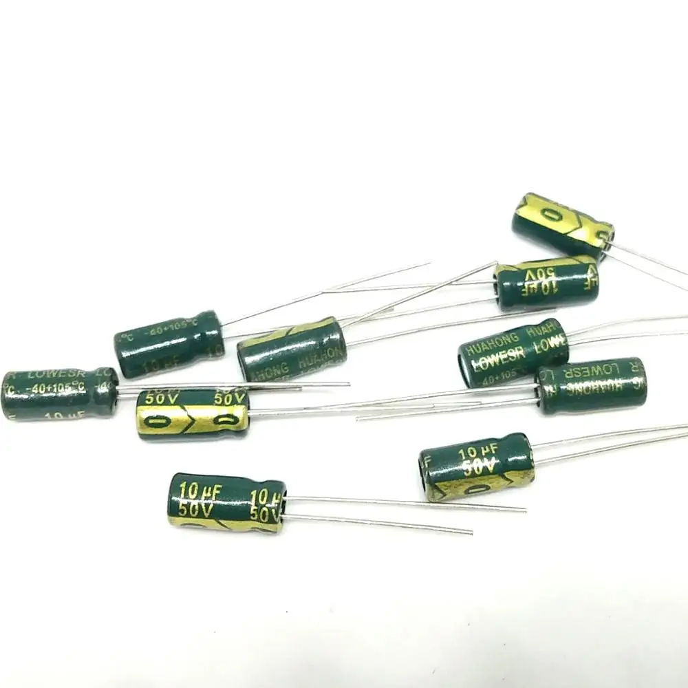 Pengiriman 10 шт./партия 10 мкФ 50 V 10mf 105C 5x11mm алюминиевый электролитический капазор, радиальный memimpin Импорт ic