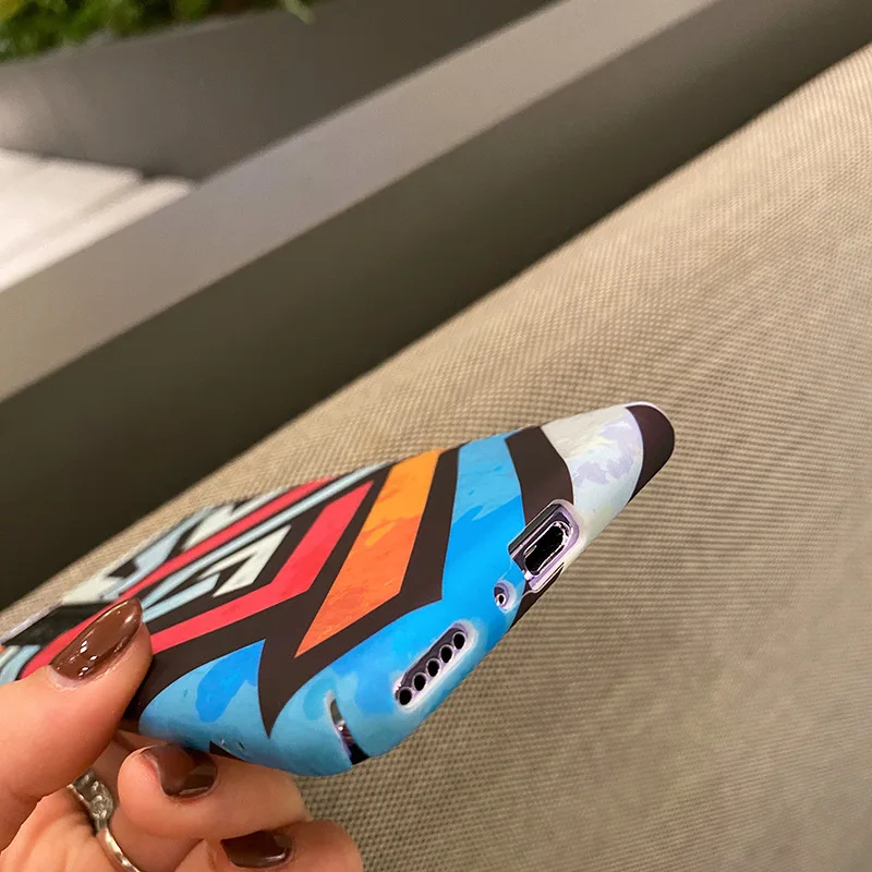 

Retro geometry millet 10 youth phone case k30 all-inclusive millet 8 hard shell Redmi nova8 couple nova7 tide