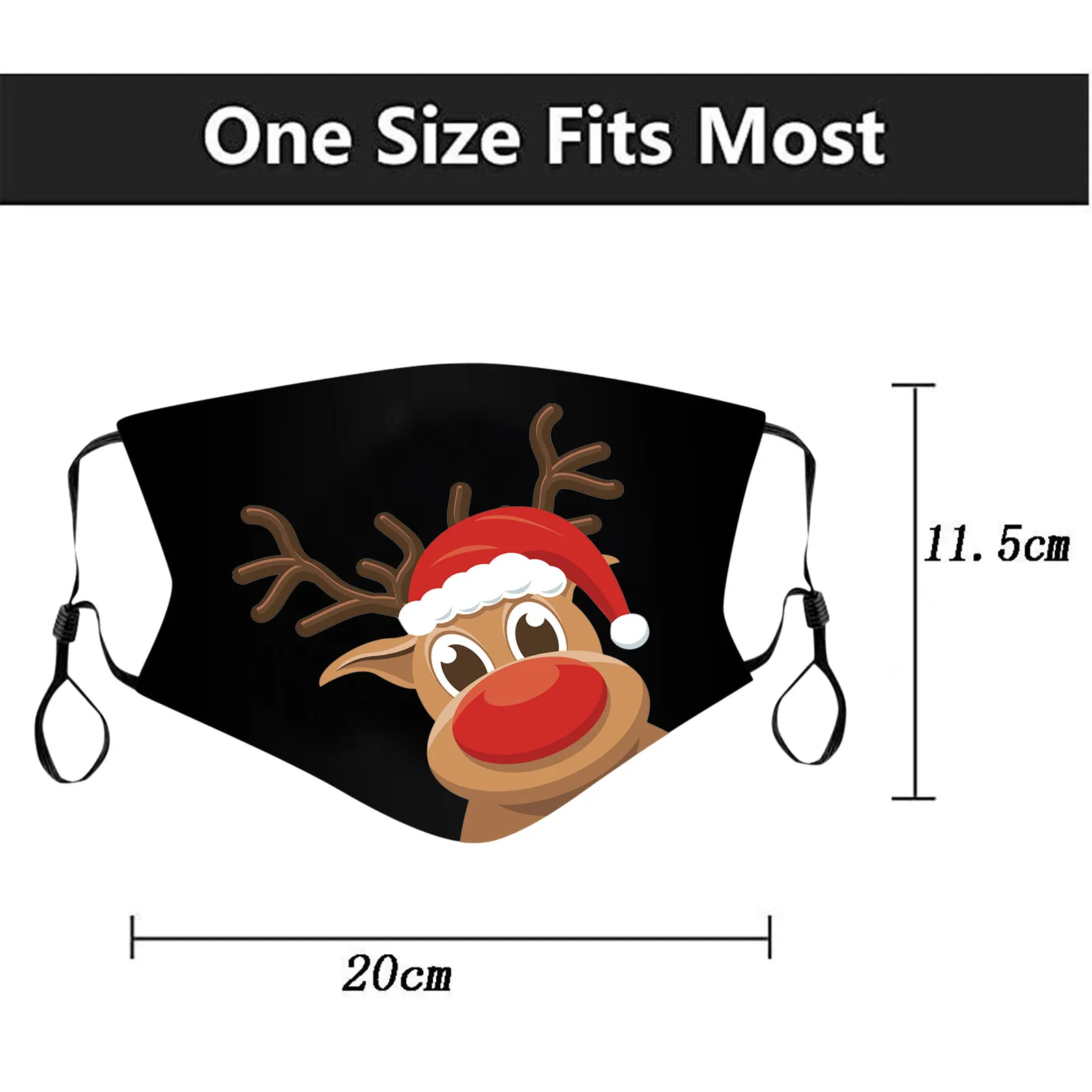 1PC Adult Christmas Elk Printable Washable Reusable Dust Mask Mouth mask Protective Cartoon Cotton Mascarillas Balaclava #K | Автомобили и