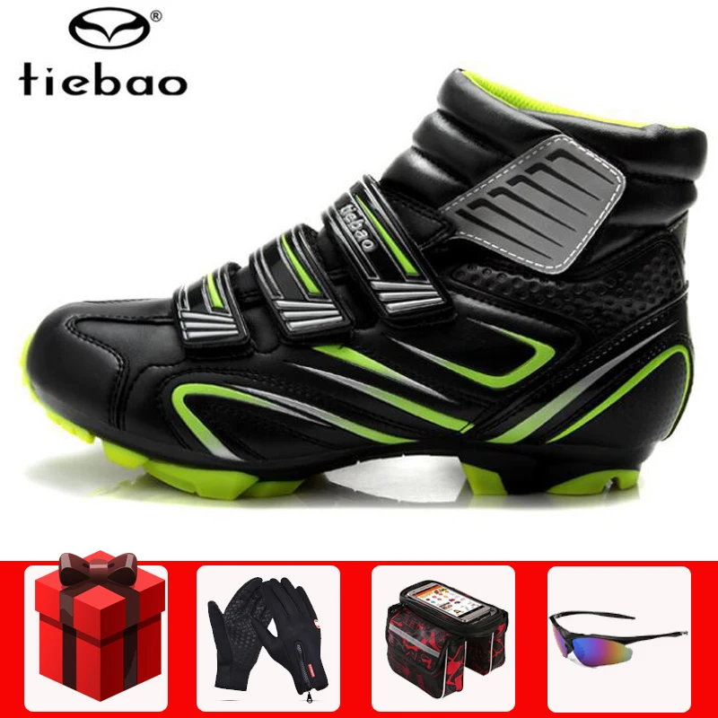 add all TIEBAO велосипедная обувь sapatilha ciclismo mtb Мужская зимняя обувь с самоблокирующимся замком SPD patillas MTB Мужская обувь для внедорожного велосипеда велосипедные ботинки - Цвет: add all