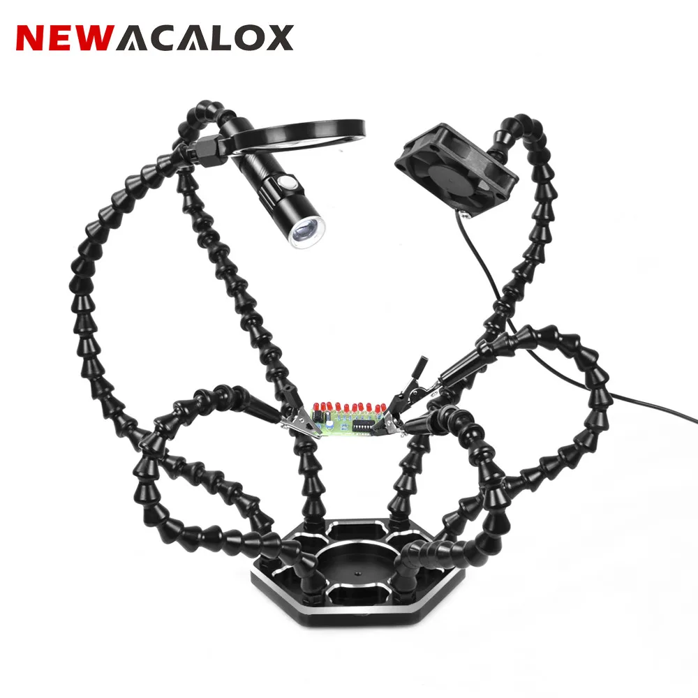 NEWACALOX третьей стороны пайки печатных плат держатель инструмента шестиконечный