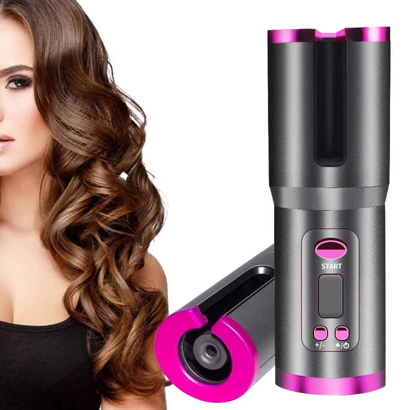 

Беспроводные автоматическая волосы щипцы для завивки волос беспроводной щипцы для завивки USB Перезаряжаемые воздуха: щипцы для завивки лок...