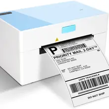 Desktop Thermal Label Printer 110mm Thermal Barcode Label Printer for Shipping Express Label 4x6 Printing Mac OS/Windows