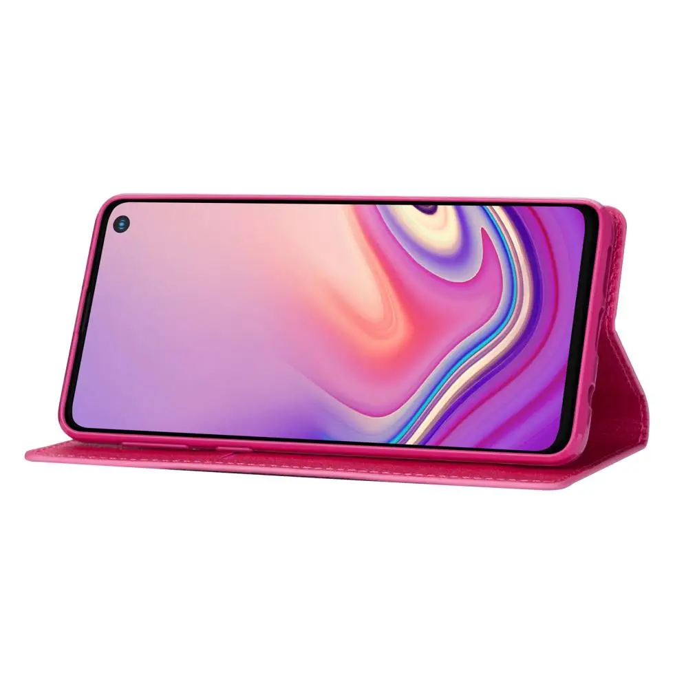 Для samsung Galaxy Note 10 Pro 9 8 S10 Lite S9 S8 Plus S7 S6 Edge модный блестящий тонкий умный флип кожаный