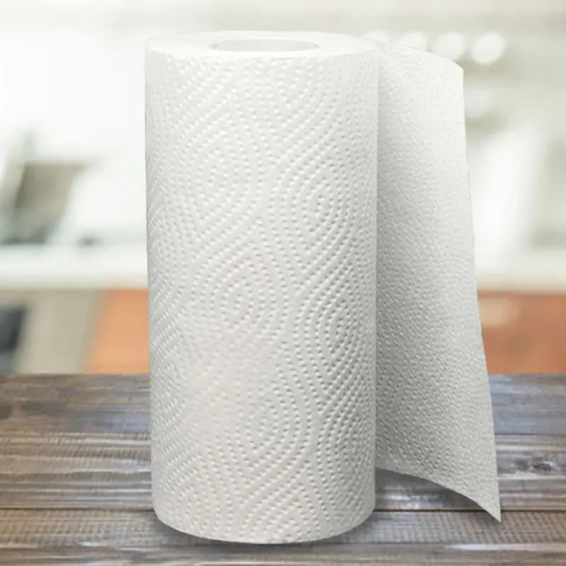 

2 Rolls Cleaning Paper Kitchen Wipes Paper Tissues Embossed Thickened Large Hand