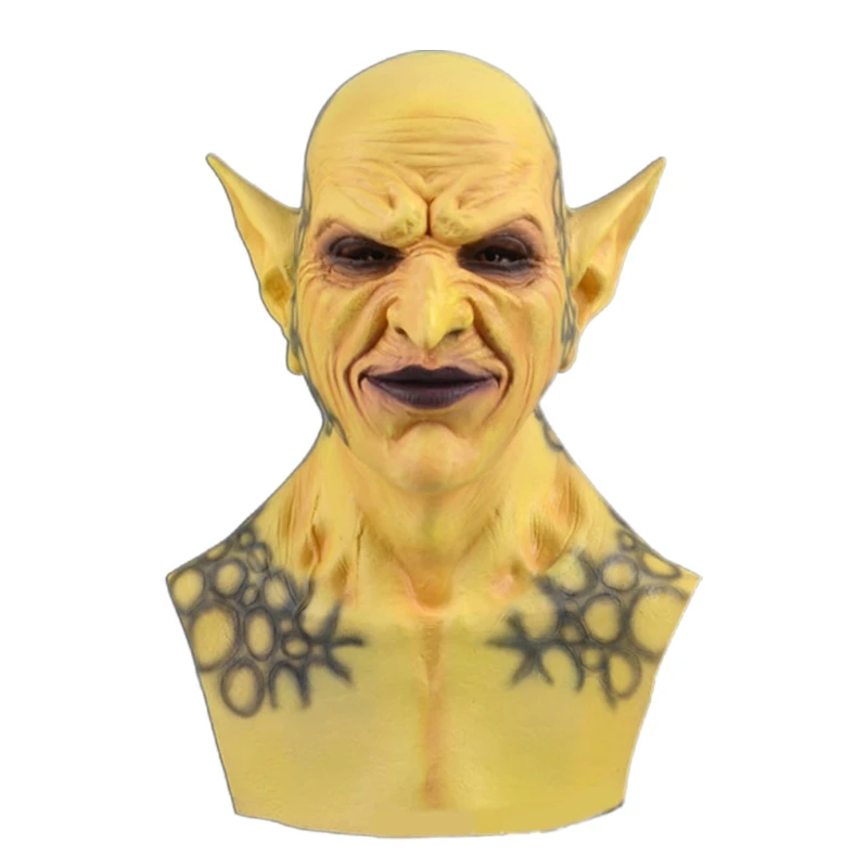 

Halloween Scary Imp Demon Full Head Mask Horror Clown Elf Devil Latex Creepy Headgear Cosplay Costume Accessories