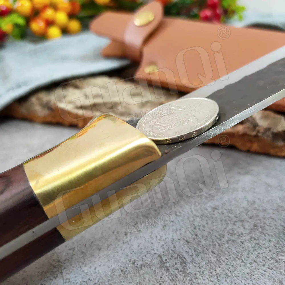 Кухонный нож из нержавеющей стали кованый резец для мяса мясника ручной работы