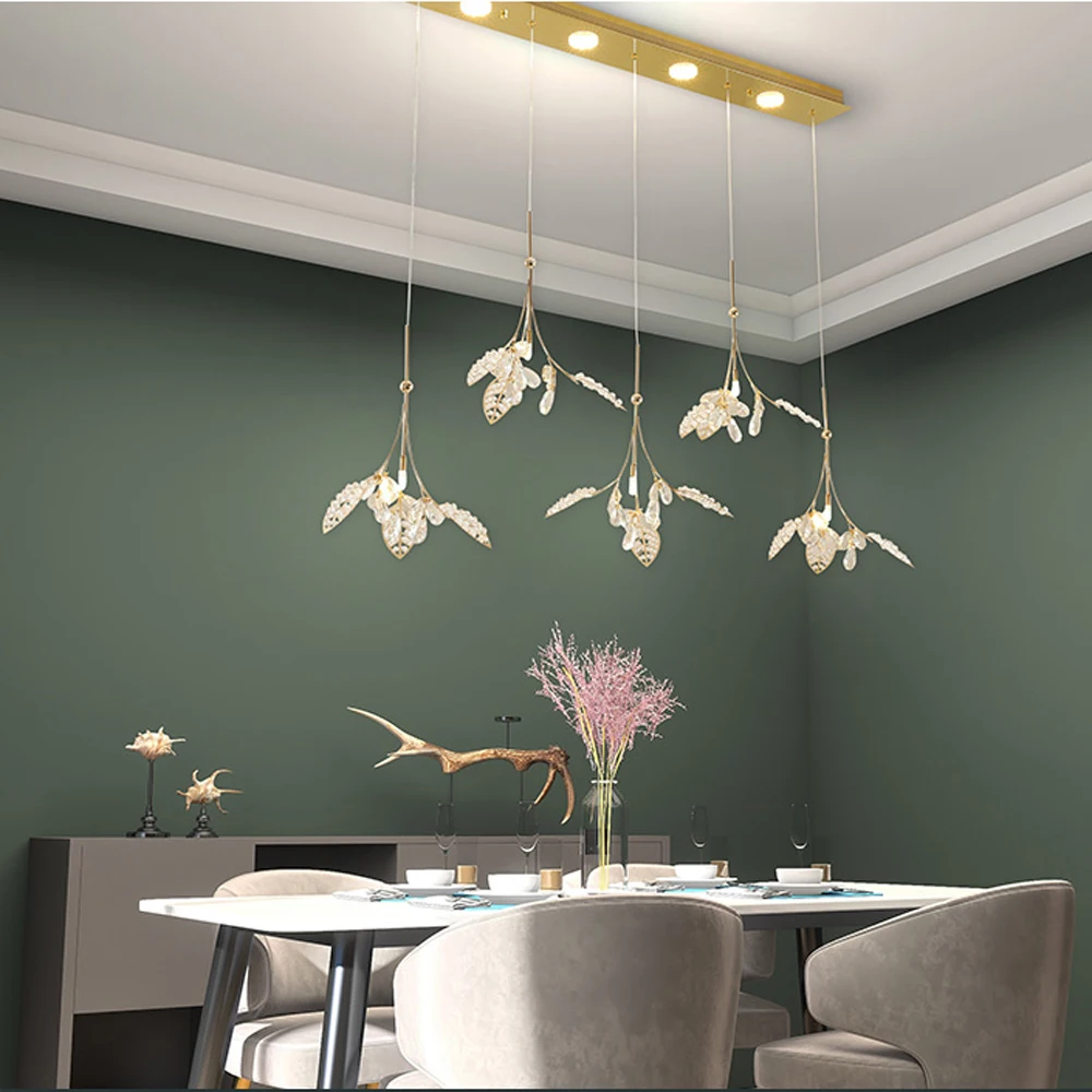 

Fancy Design Modern Crystal Chandelier Bedroom Lamp AC110V 220v Cristal LED Dining Room Fixtures