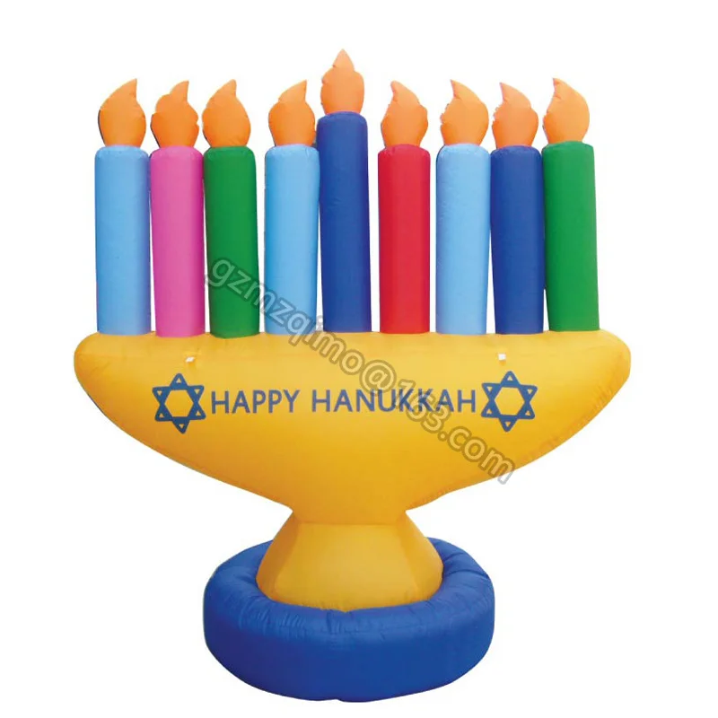 

2019 надувные венки hanukka надувные девять свечей украшение hanukka