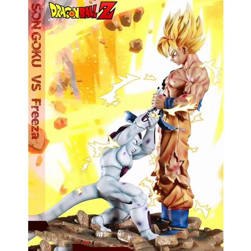 1" аниме Dragon Ball Z статуя Сон Гоку против Frieza бюст сцена полная длина портрет Kakarotto анимационная фигурка GK игрушечная коробка 41 см V337