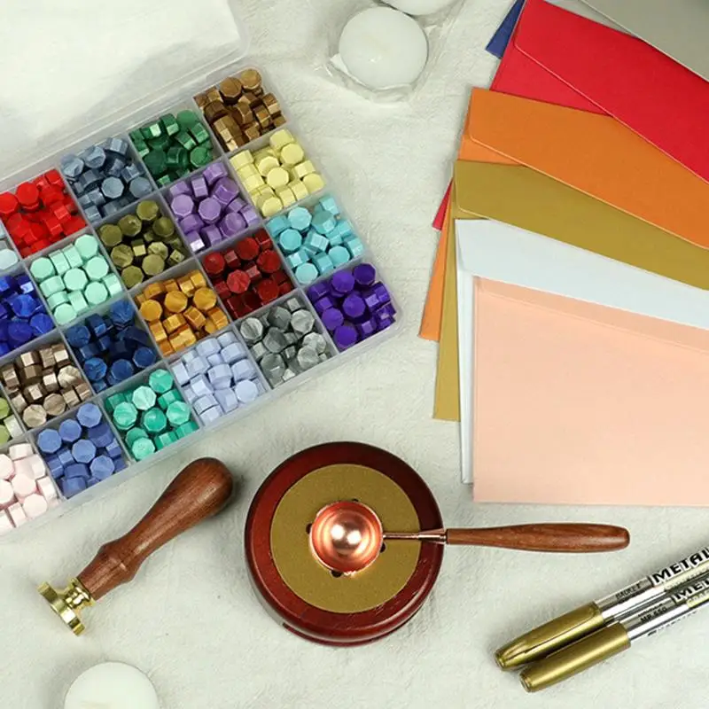 Набор винтажных восковых уплотнений сделай сам восковая Подарочная коробка