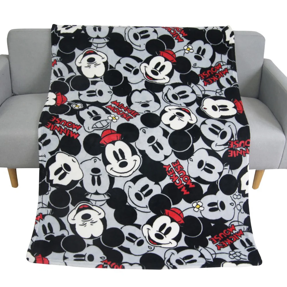 Disney мультфильм Синий Микки Маус мягкая фланелевая летняя покрывающая одеяло для