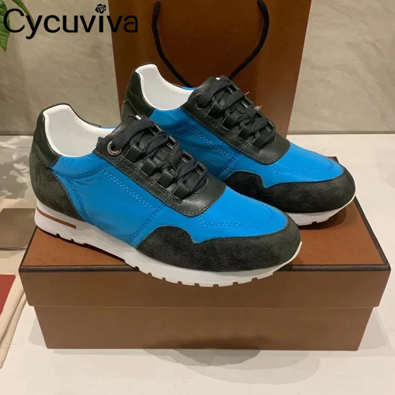 Женские дышащие кроссовки плоская подошва со шнуровкой с круглым носком для бега