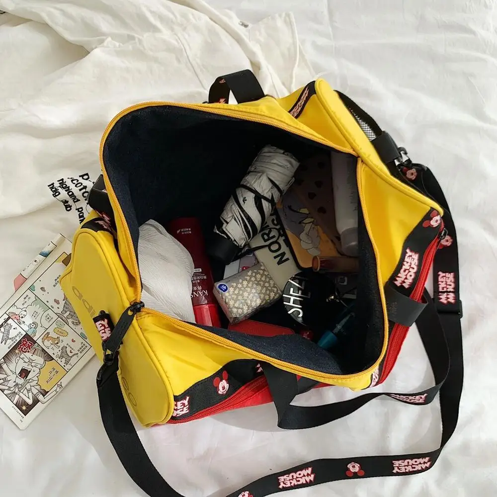 Disney ткань &quotоксфорд&quot микки маус сумка мессенджер для мужчин и женщин с