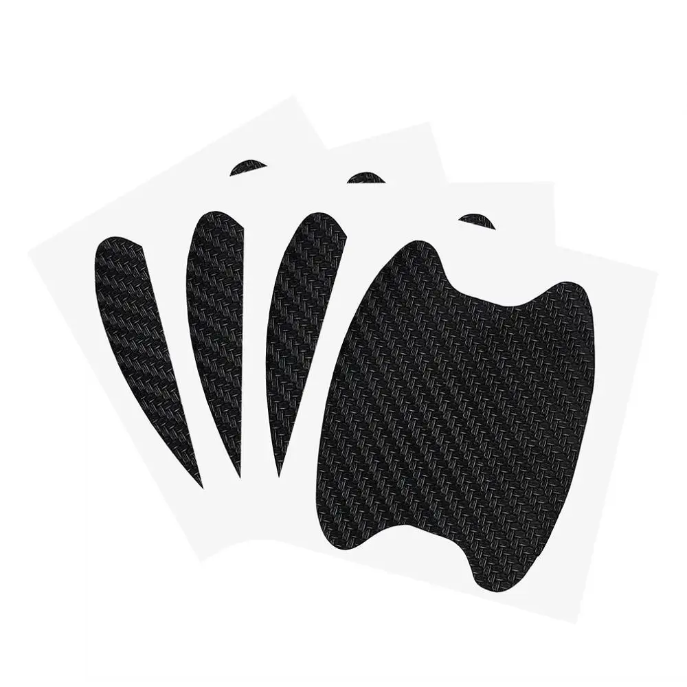 

4Pcs Car Handle Protection Film Universal Invisible Car Carbon Fiber Door Handle Sticker Scratches Resistant Sticker Car Styling