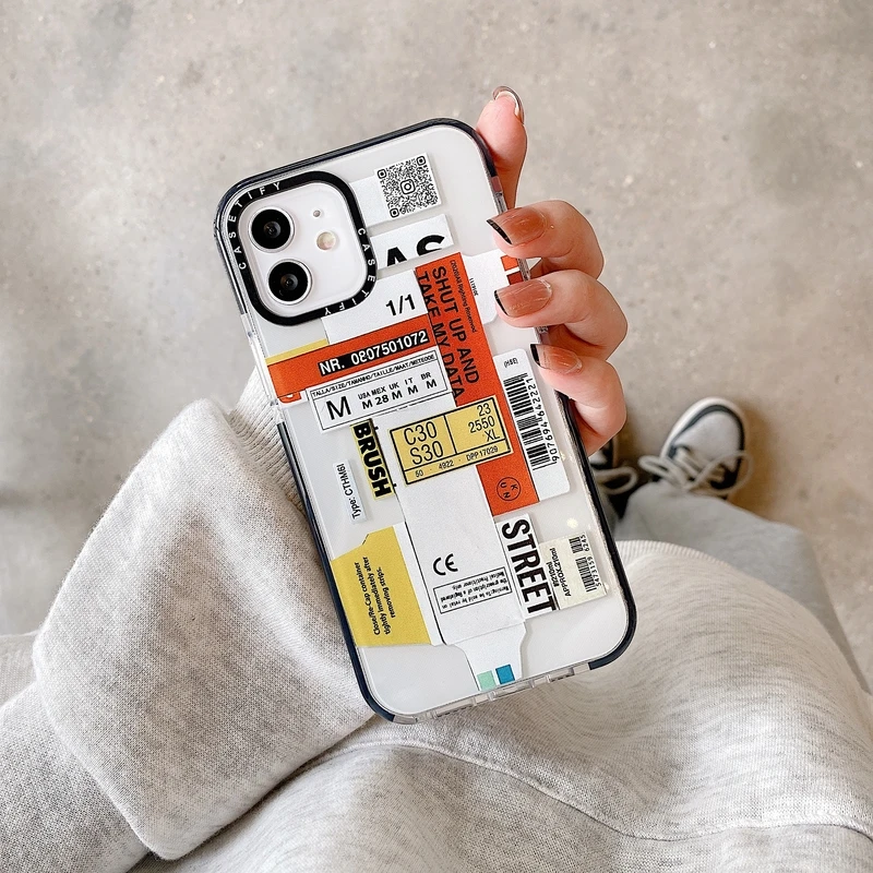 

luxury Art Retro Label Phone Case For iPhone 13 Pro Max 12 11 Pro Max X Xs Max Xr 7 8 Puls SE 2020 Cases Soft Silicone Cover