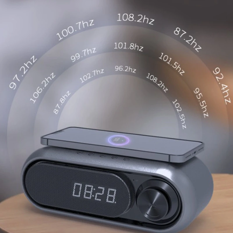 Bluetooth-колонка с сабвуфером и светодиодным будильником 5 Вт | Электроника
