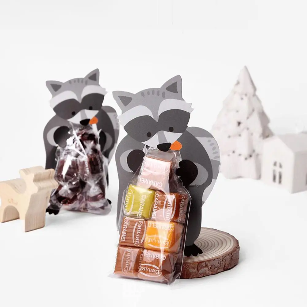 10 шт./компл. подарочные сумки милые животные Медведь Кролик коала конфеты