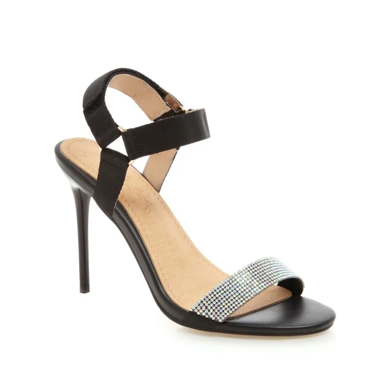 Сандалии женские на высоком каблуке босоножки с одним словом туфли летняя обувь