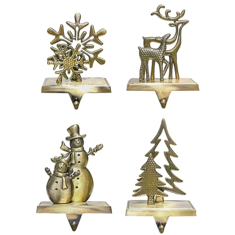 

69HF Рождественское украшение для гостиной, магазина, офиса, кабинета, украшение, праздничный крючок для носков, портативные тонкие многоразо...