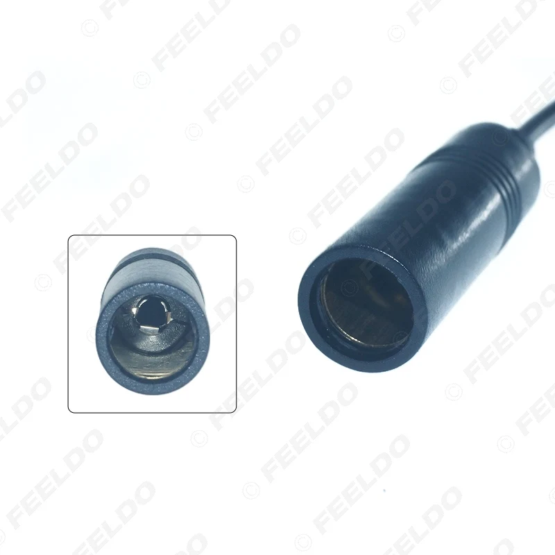 FEELDO автомобильный стерео аудио кабель радио антенна алюминиевая заглушка в 2 для