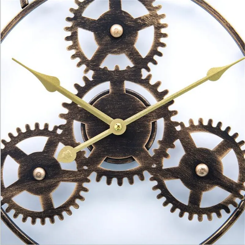 Часы в европейском стиле ретро металлические железные настенные часы с римскими
