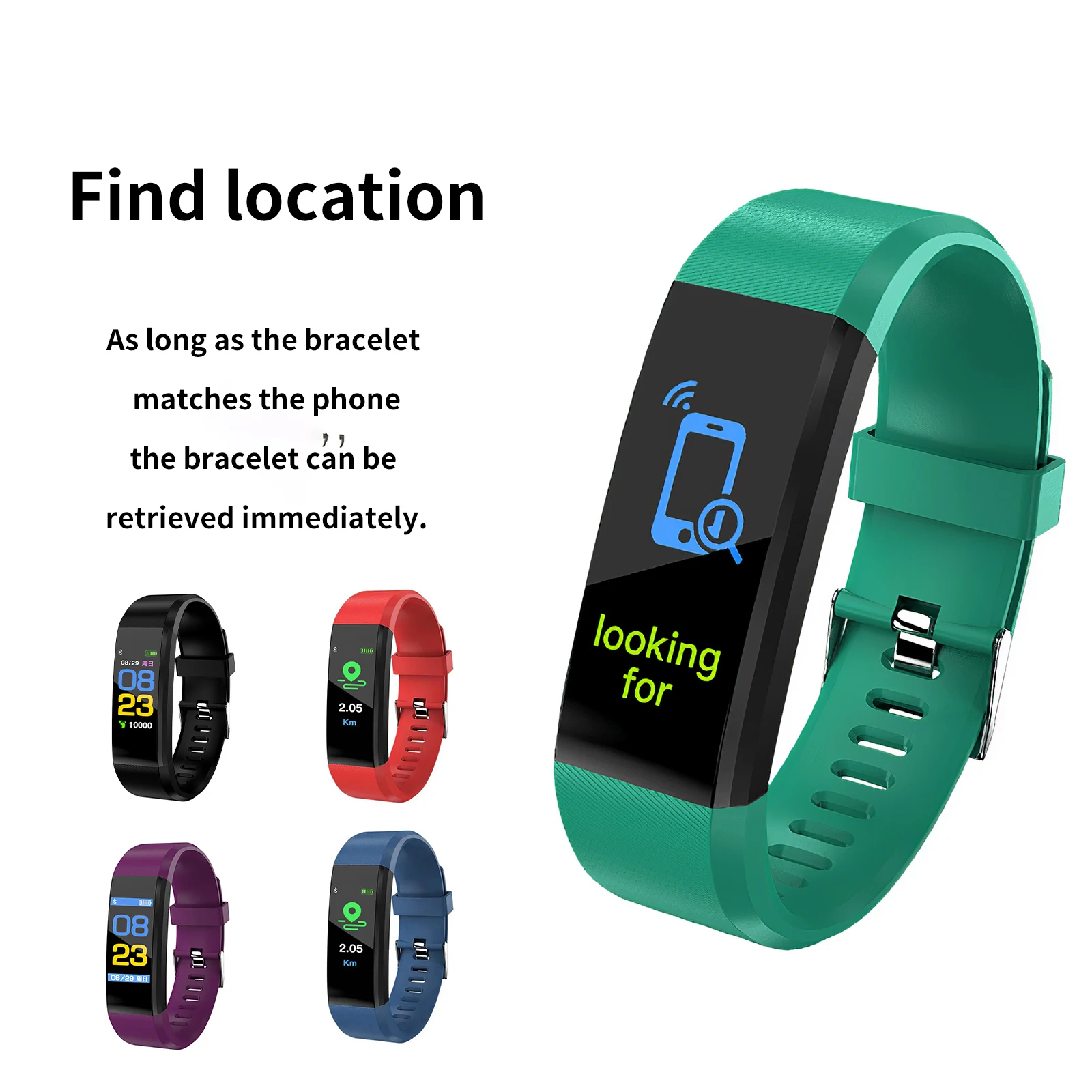 

Smart Wristband Waterproof Sport Smart Watch Men Woman IP67 Waterproof For Android IOS For Android 4.0 And Above For IOS 9.0