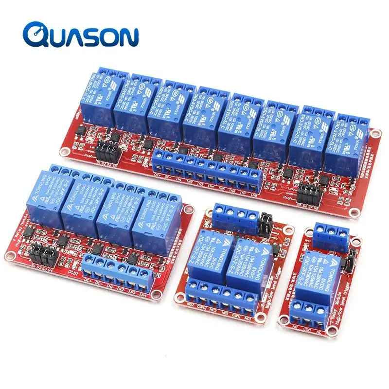 

1 2 4 8 Channel 5V 12V Relay Module Board Shield with Optocoupler Support High and Low Level Trigger for Arduino