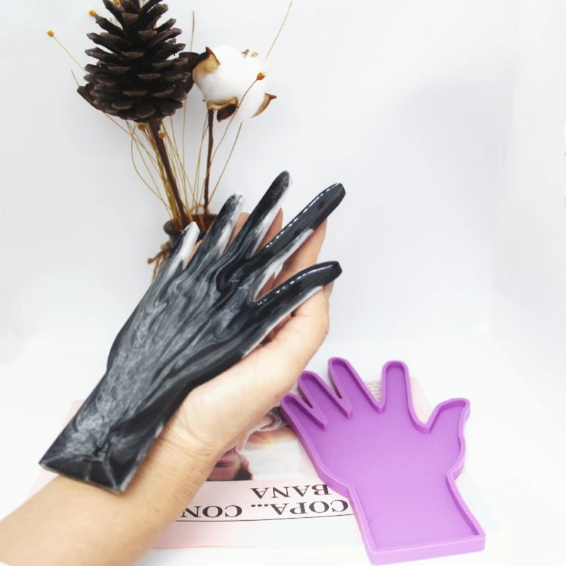 

Hand-Shaped Jewelry Display Mold Earrings Bracelet Storage Silicone Mold Jewelry Stand Mold Craft Tools for DIY Decor J60E