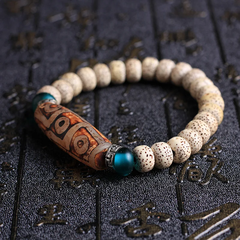 Аутентичные натуральные семена Бодхи Бусы Браслеты с бусины дзи сглаза для