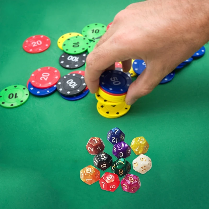 10 шт./компл. 12-сторонние деревянные игральные кости с цифрами для вечеринки