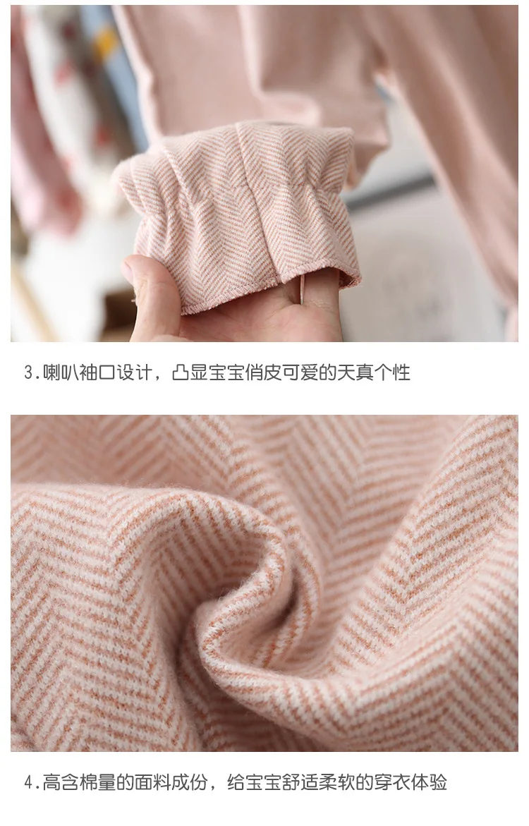 

Fashion Autumn Baby Girls Kids Pants Cherry Ruffles Casual Trousers Infants Children Clothes Princess Long Pant