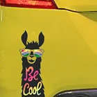 Классные большие солнцезащитные очки в альпаке, виниловые наклейки счастливого цвета, автомобильные наклейки на бампер, украшения, индивидуальные для