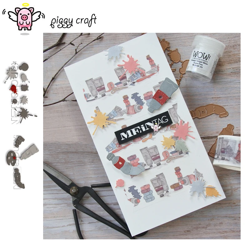 Свинья для рукоделия металлический Трафаретный вырубной штамп кроя поделочная