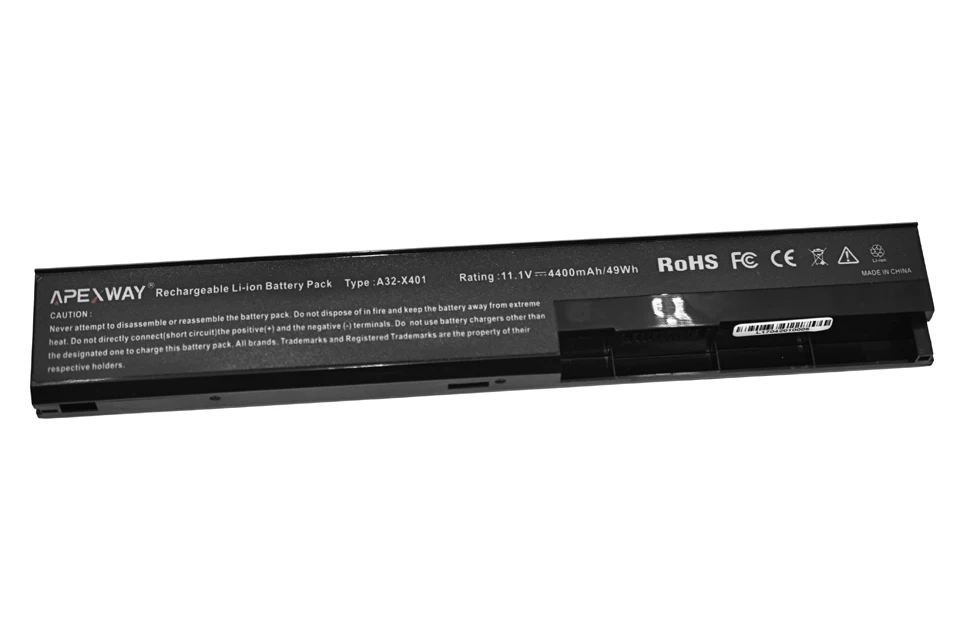 Apexway 11,1 V X501a Батарея для Asus A31-X401 A32-X401 A41-X401 A42-X401 X401 X401A X401A1 X401U X501 X501A X501A1 X501U