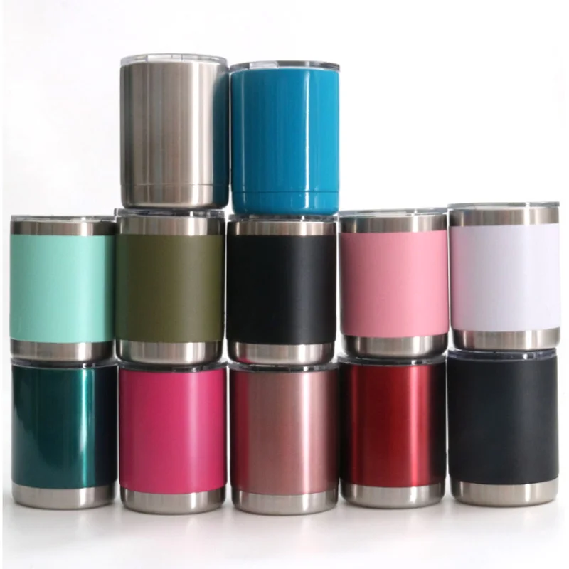 10 унциевая миниатюрная Единорог стакан Нержавеющая сталь с двойными стенками