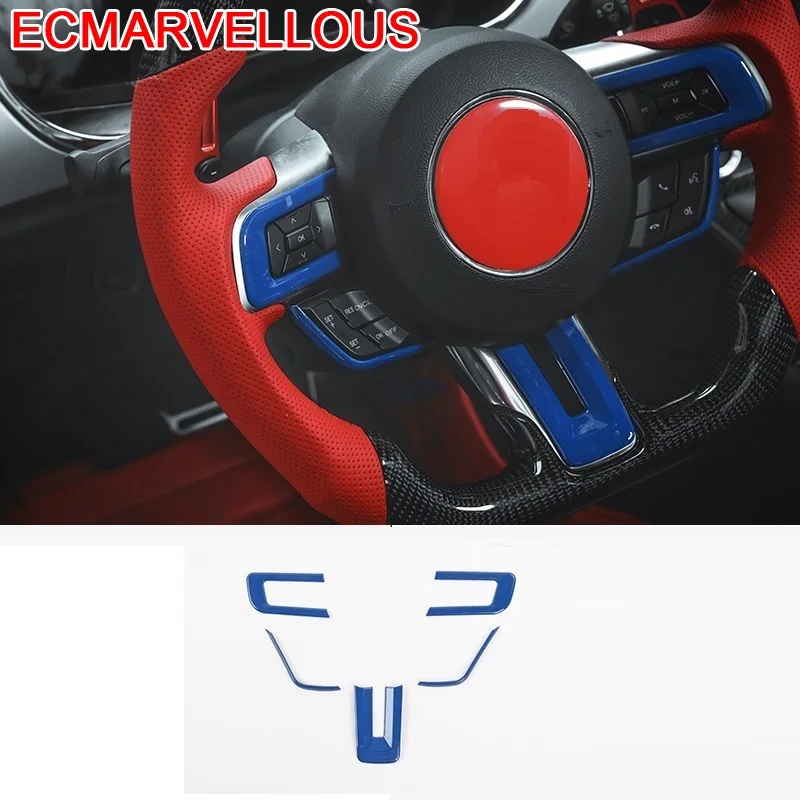 

Accessori Tuning Para Pegatina Accesorios Coche Sticker Interior Car Accessories Auto Gear Steering Wheel FOR Ford Mustang