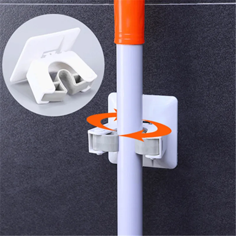 Настенный держатель-органайзер для швабры 1 шт. вешалка щетки метлы стеллаж