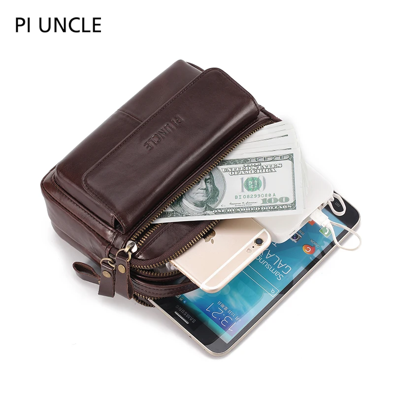 Поясная Сумка PIUNCLE Мужская кожаная через плечо 2019| |