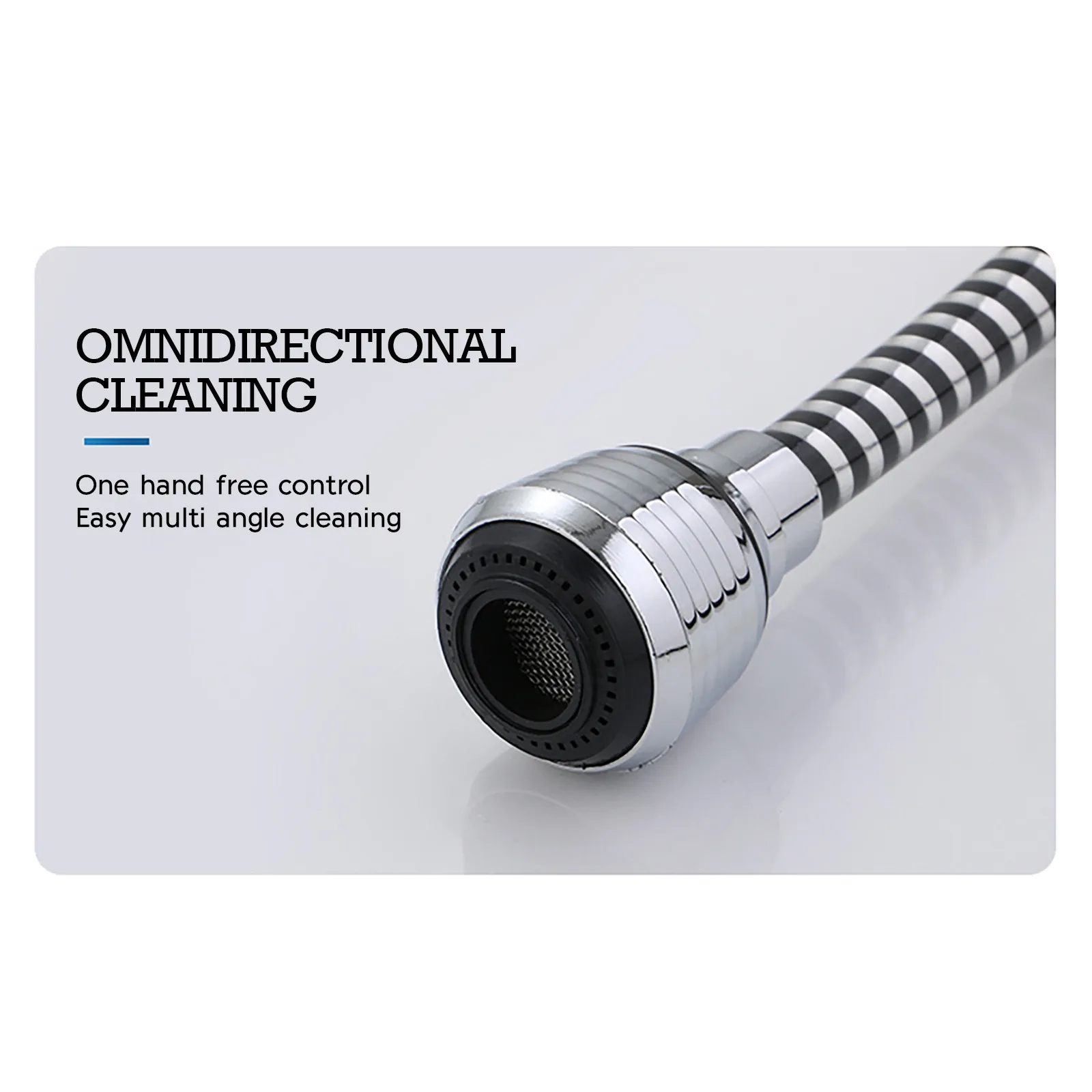Устройство для экономии воды на кухонном кране с перемещаемым наконечником и фильтром, поворотное на 360 градусов, безопасный для гибкости и свободы действий.