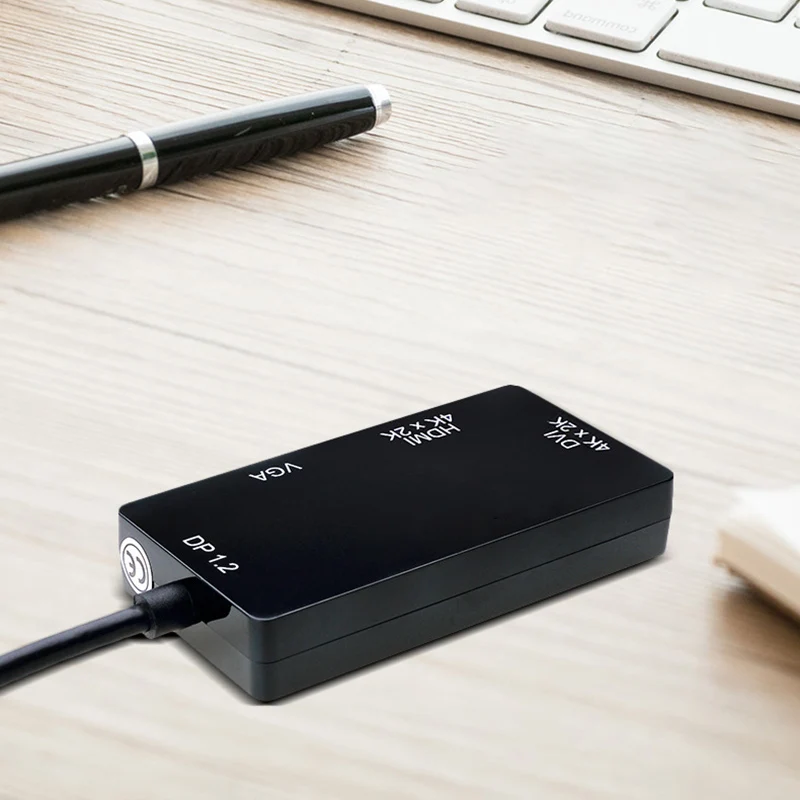 2019 Hot DP 1.2V to DVI VGA HDMI 4K Adapter 3-in-1 Multifunction Converter for Computer PC Projector For DOY | Электроника
