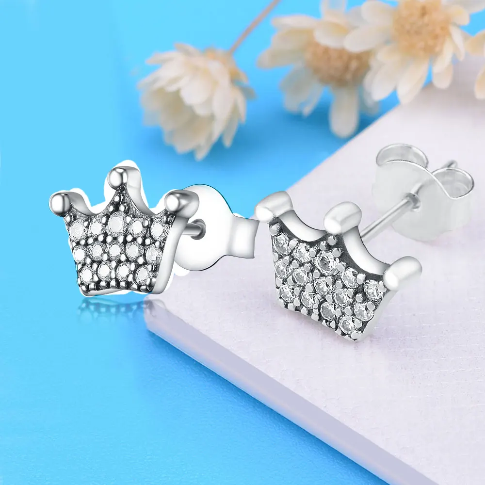 FC ювелирные изделия из стерлингового серебра 925 пробы с короной и прозрачным