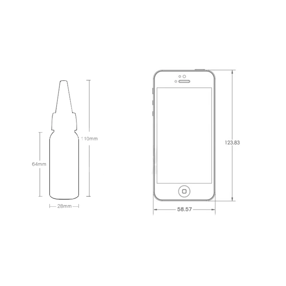 50 шт. пустой закрученная бутылка Пластик небольшой иглы мягкие бутылки для